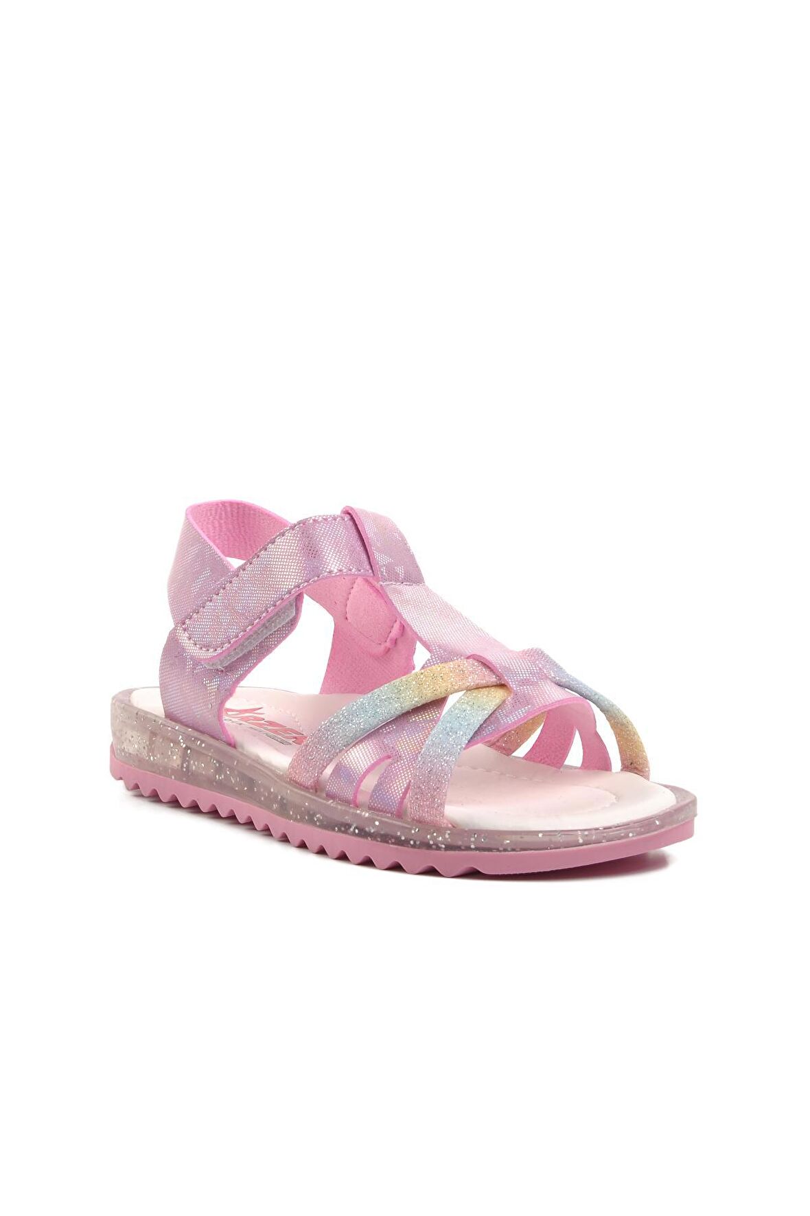 Ayakmod Arz 1200-P Pembe Simli Kız Çocuk Sandalet
