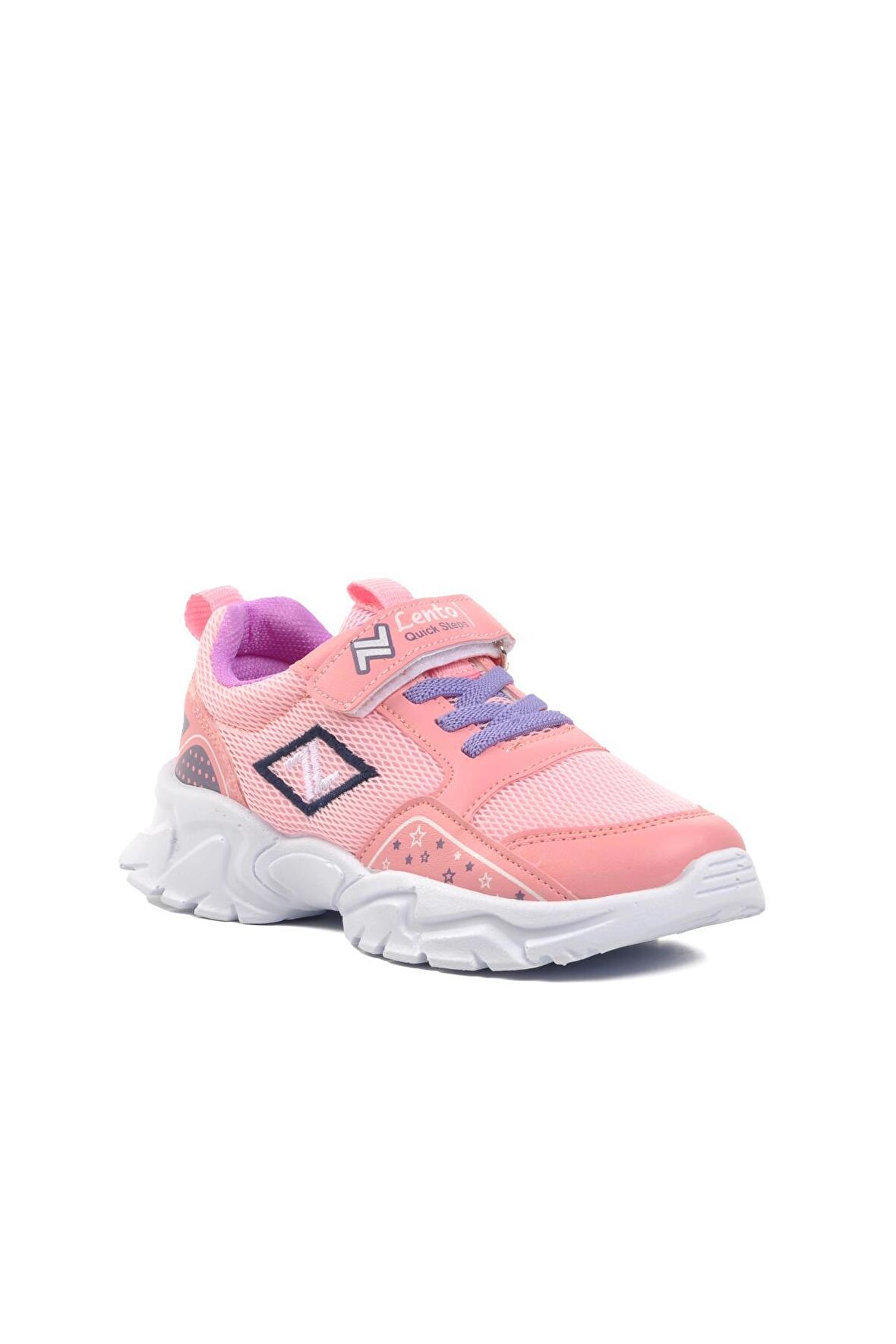 Aspor Lento 002-F Pembe-Lila-Siyah Çocuk Spor Ayakkabı