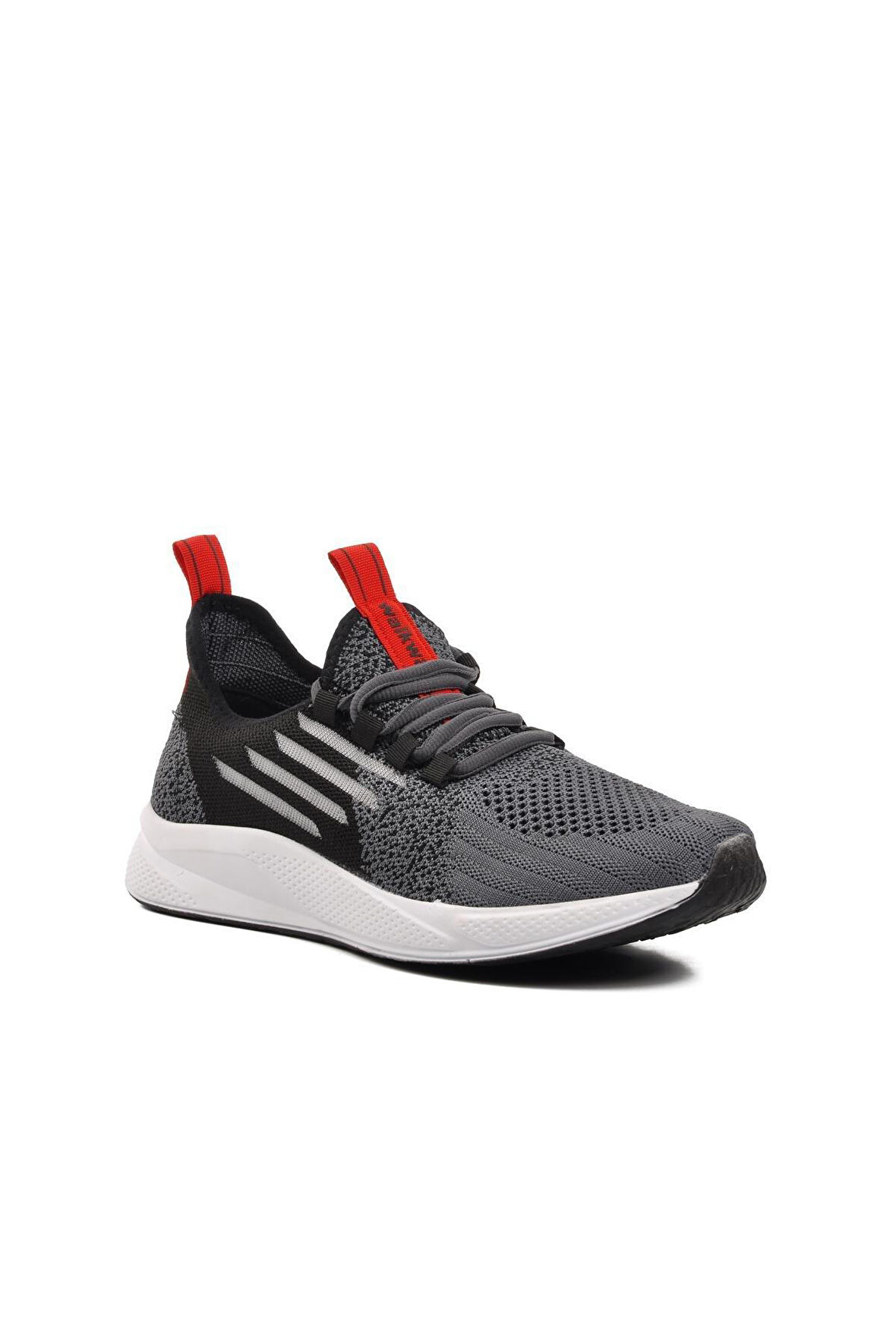 Walkway Ravello Fileli Füme-Siyah-Kırmızı Unisex Spor Ayakkabı