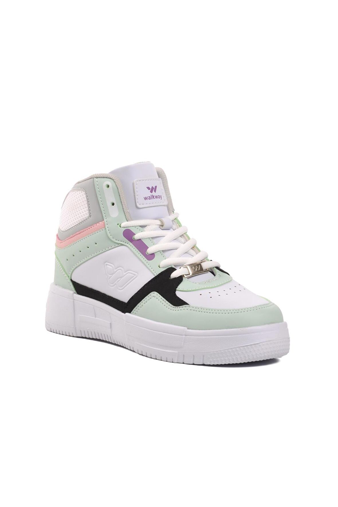 Walkway Berry Hi Beyaz-Su Yeşili Bağcıklı Unisex Hi Sneaker