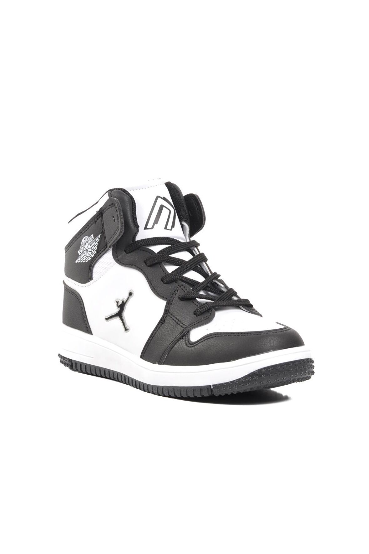 Ayakmod Haykat Uzun Siyah-Beyaz Unisex Hi Sneaker