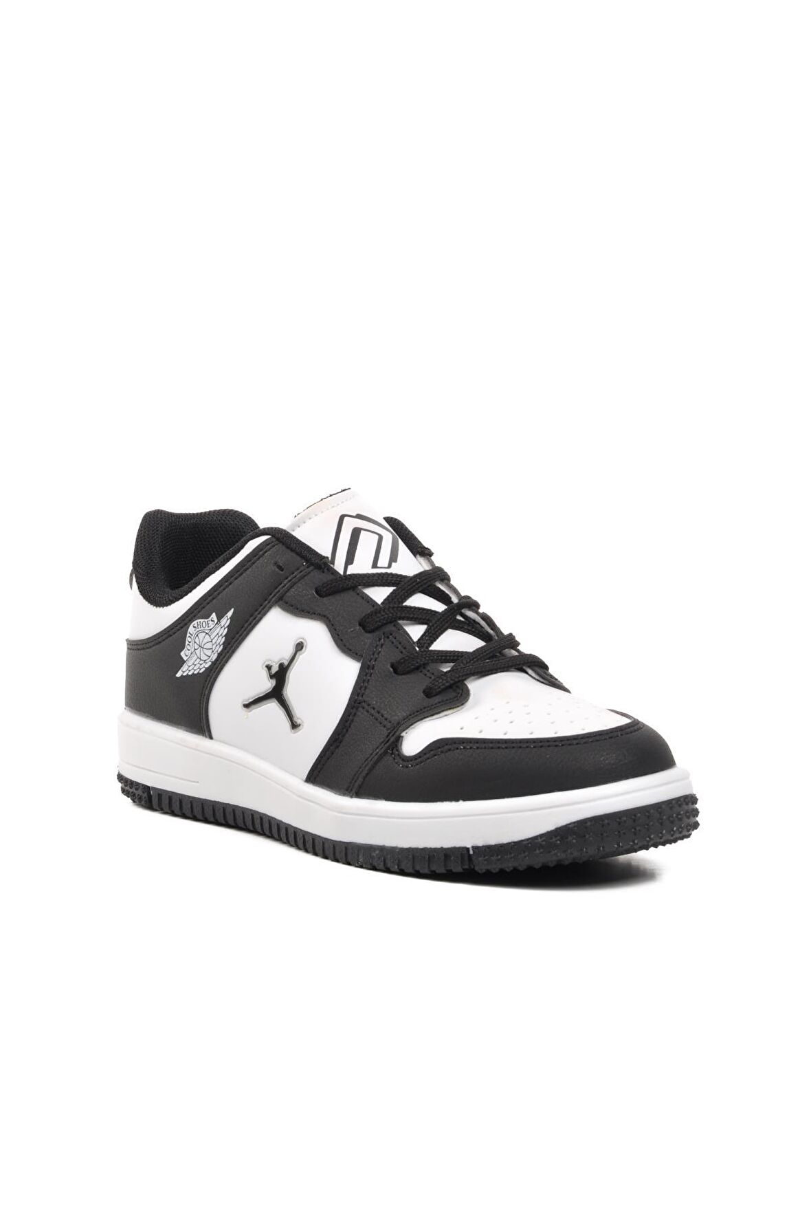 Ayakmod Haykat Kısa Siyah-Beyaz Unisex Sneaker