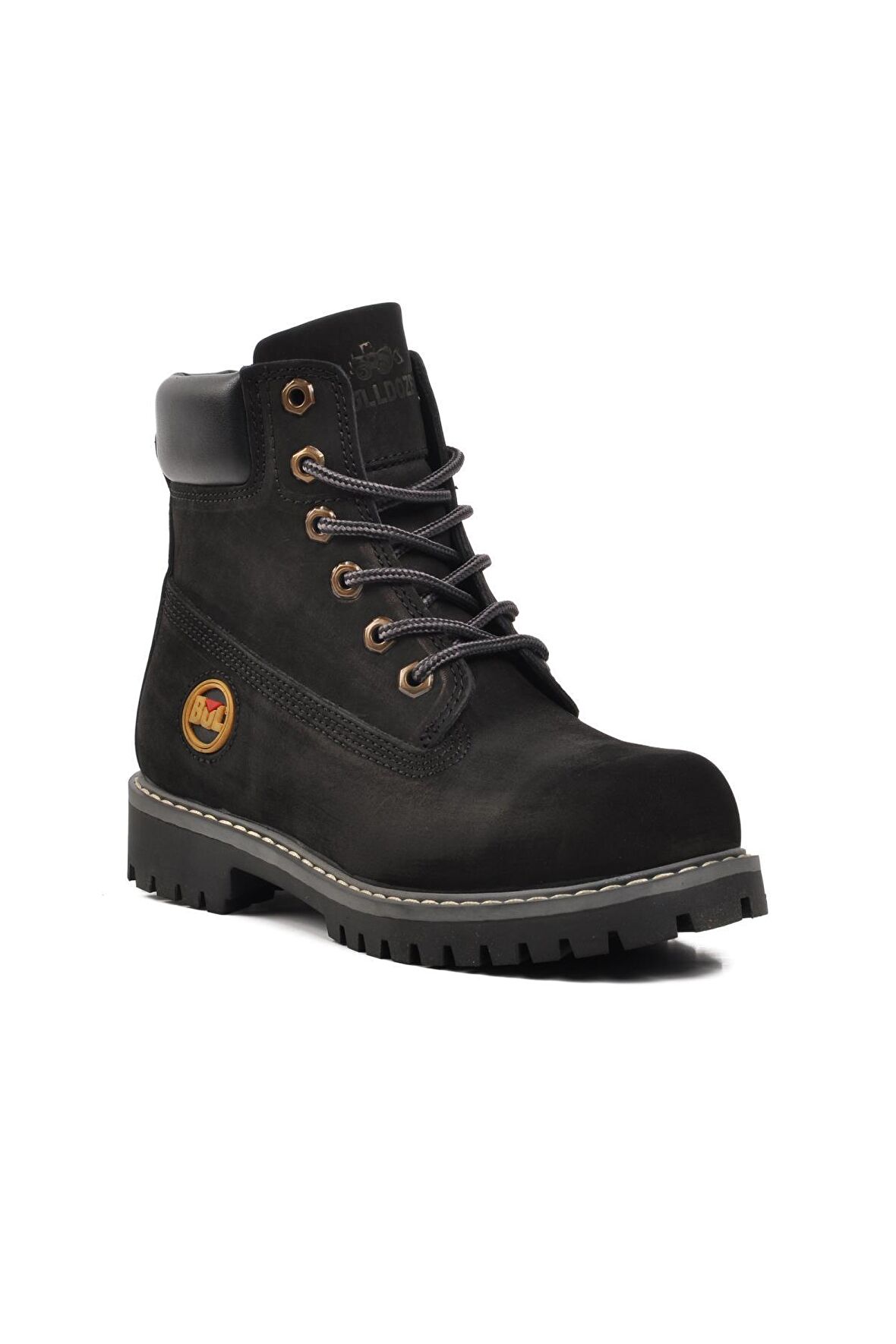 Bulldozer 220655 Siyah Nubuk Hakiki Deri Unisex Bot