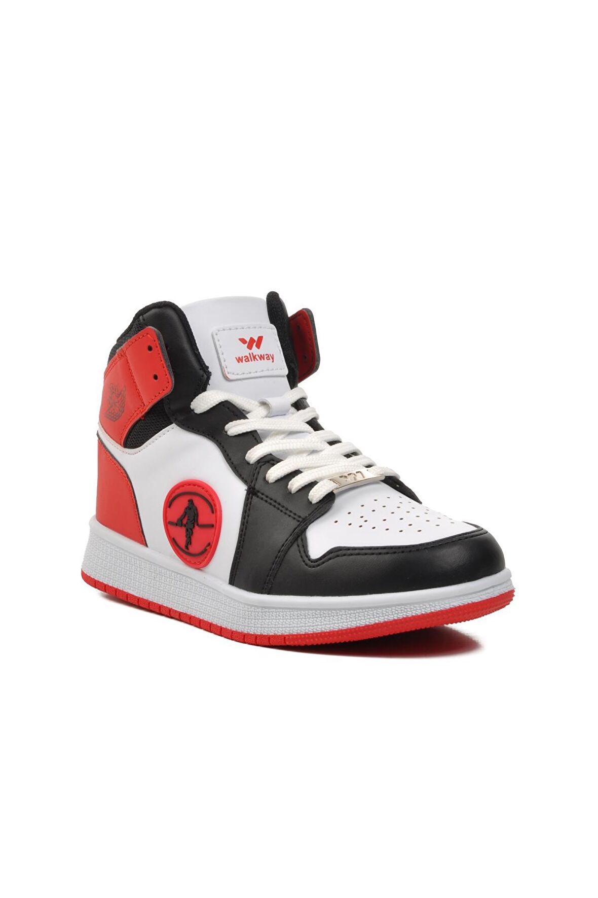 Walkway Sloga Hı Siyah-Beyaz-Kırmızı Unisex Hi Sneaker