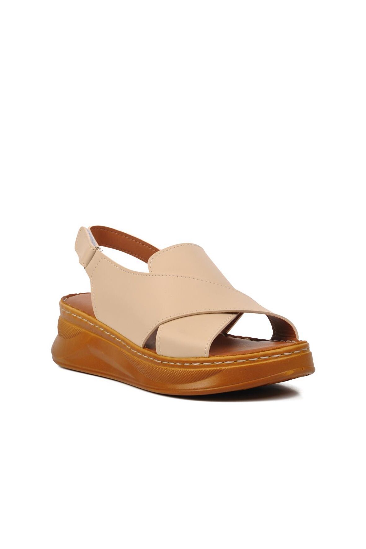 Ayakmod 492091 Bej Kadın Sandalet