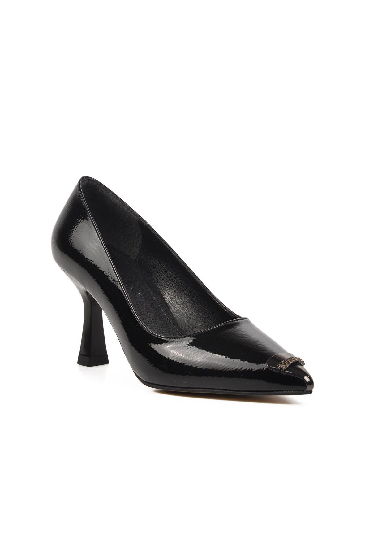 Ayakmod 357069 Siyah Kadın Taşlı Stiletto