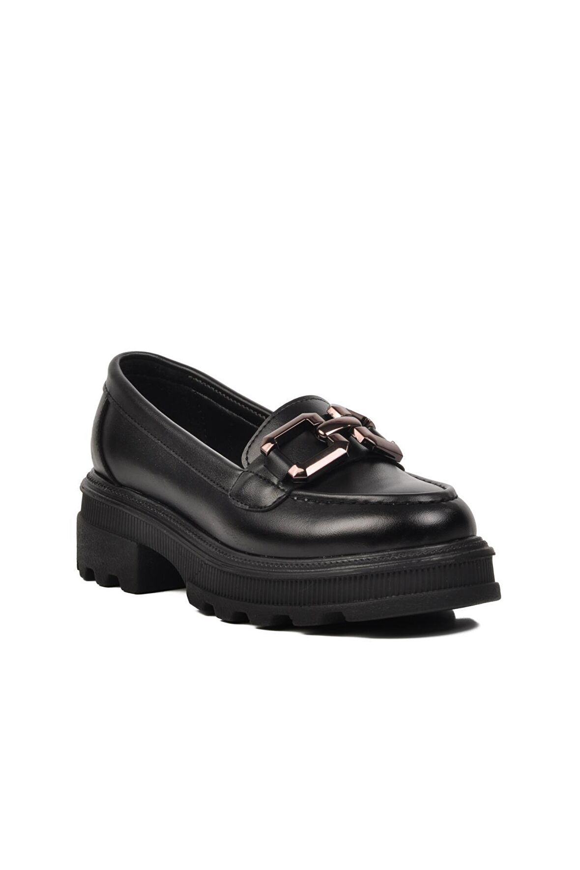 Ayakmod 572335 Siyah Kadın Loafer Ayakkabı