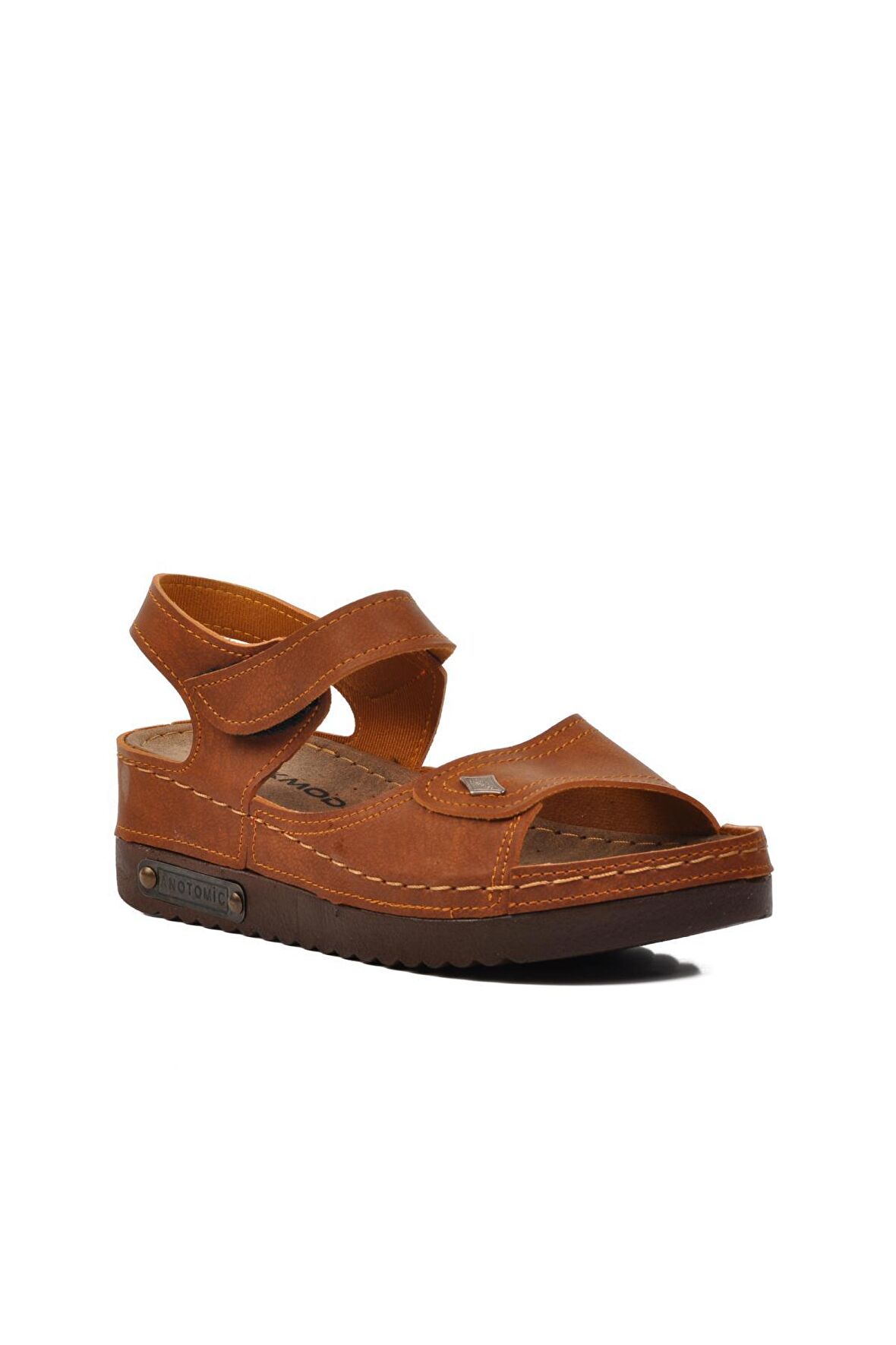 Ayakmod 07-109RR Taba Kadın Sandalet