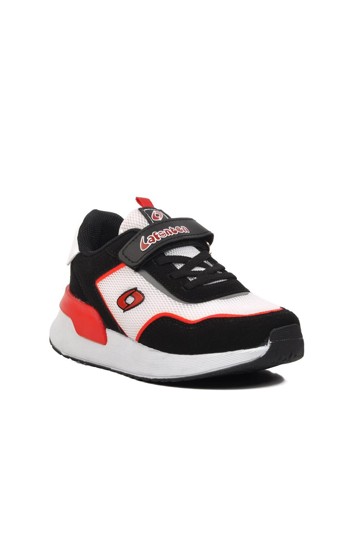Ayakmod 730-F Siyah-Kırmızı-Beyaz Çocuk Spor Ayakkabı