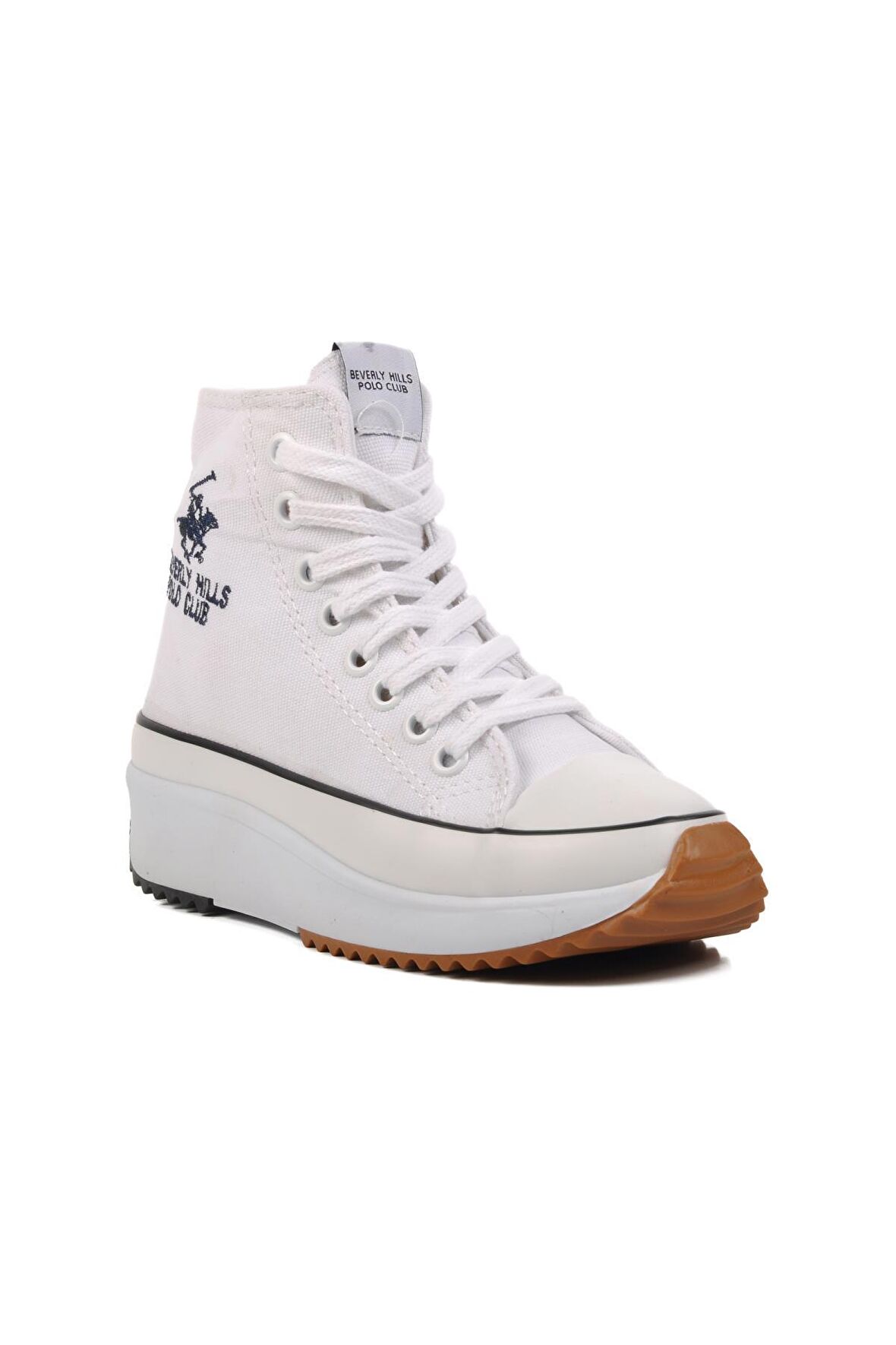 PO-30100 Beyaz Unisex Hi Sneaker