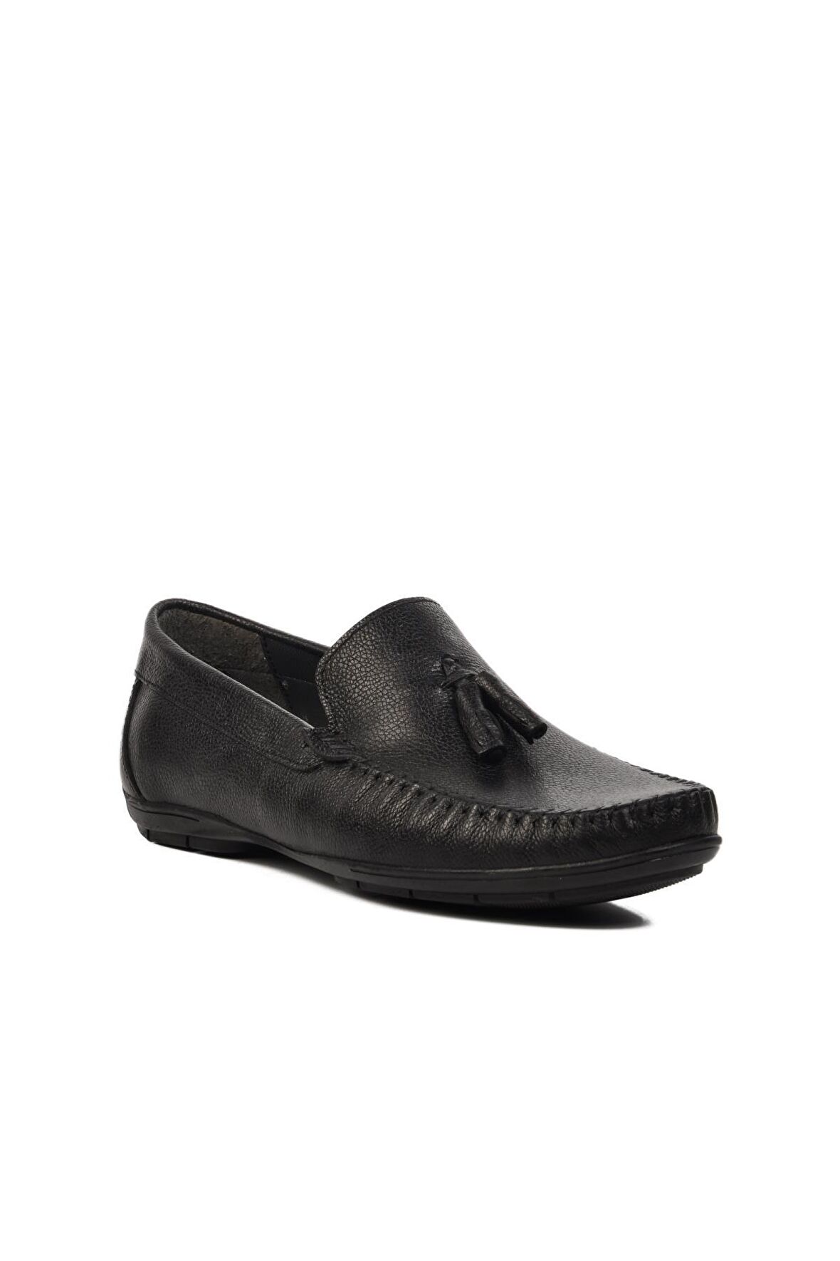 Ayakmod D7218 Siyah Hakiki Deri Erkek Loafer Ayakkabı