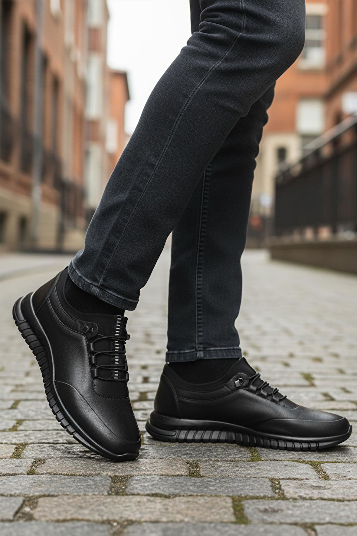 Ayakmod 316 M Bağcıklı Siyah  Erkek Günlük Ayakkabı