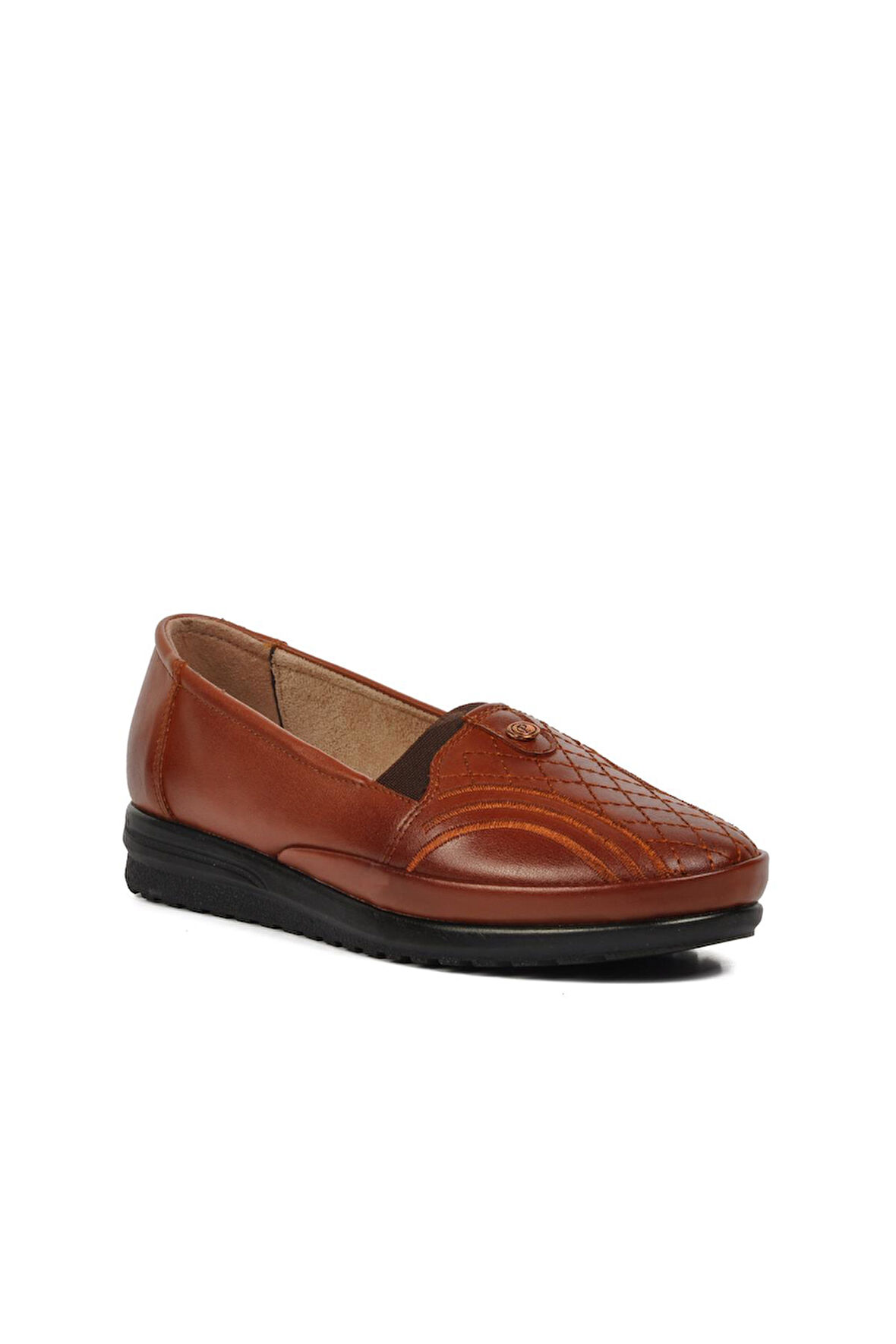 Ayakmod 155 Z Taba Hakiki Deri Hafif Kadın Günlük Ayakkabı