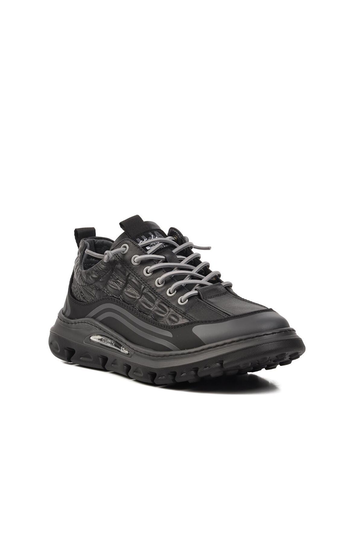 Guja 24Y590 Siyah Hakiki Deri Erkek Sneaker