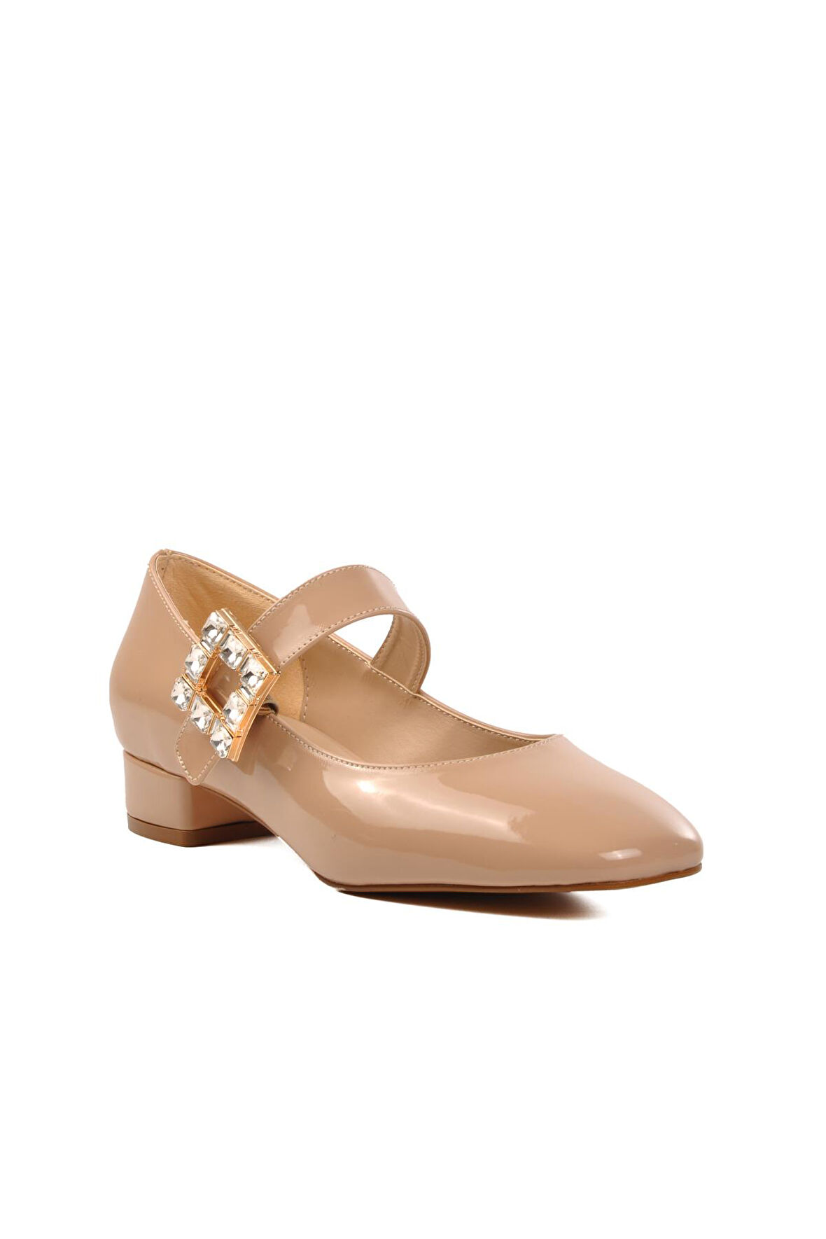 Ayakmod 312247 Bej Rugan Kadın Topuklu Ayakkabı