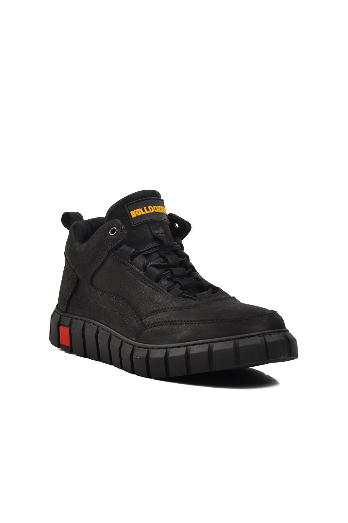 Bulldozer 240015 Siyah Nubuk Hakiki Deri Erkek Bot