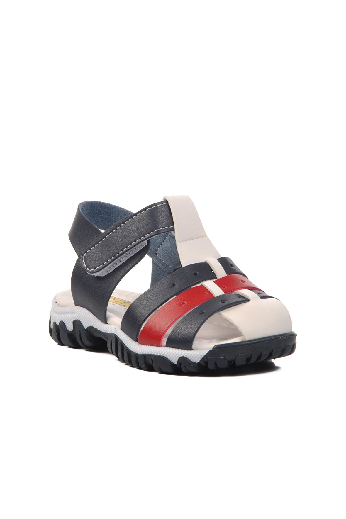 Ayakmod 24-417-B Lacivert-Beyaz-Kırmızı Ortopedik Çocuk Sandalet