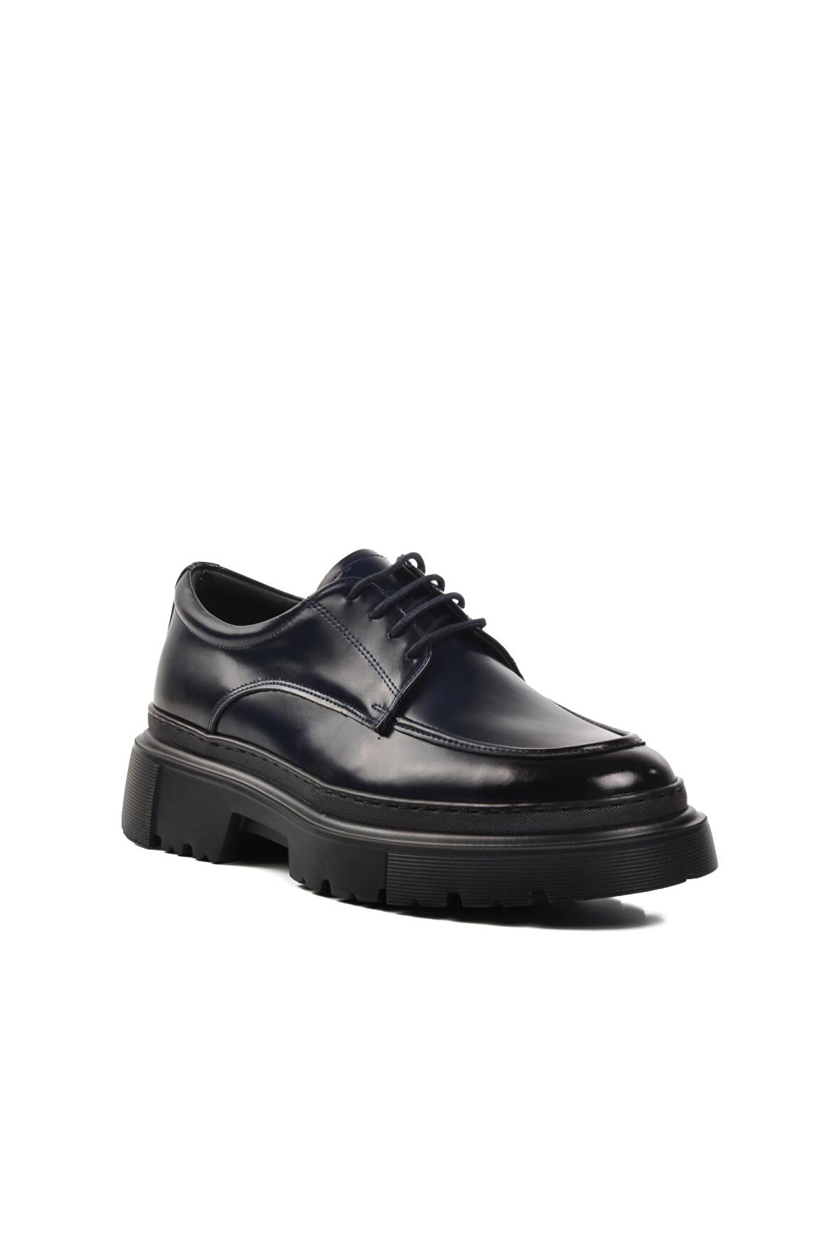 Ayakmod Premium 1308 Lacivert Hakiki Deri Erkek Klasik Ayakkabı GENİŞ KALIP