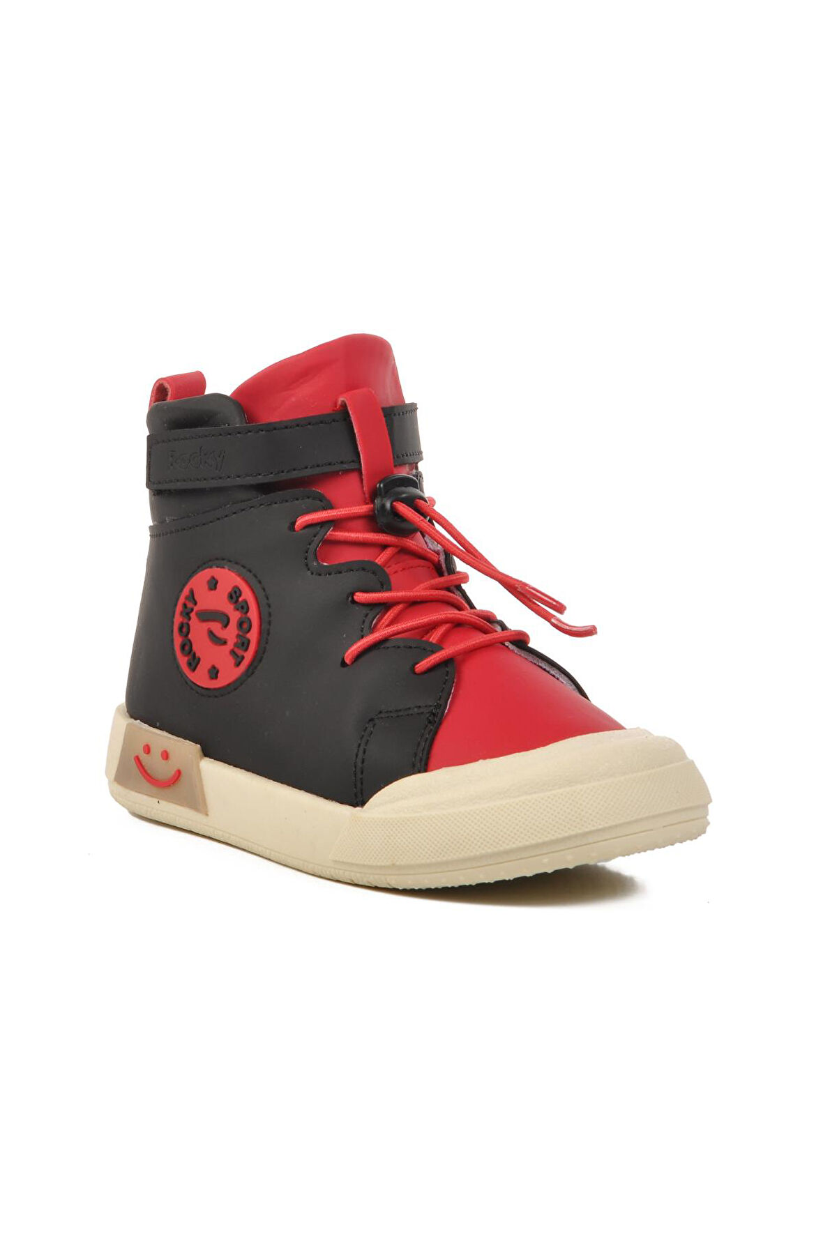 Walkway Siyah-Kırmızı Unisex Bilek Boy Çocuk Sneaker Walkway 17-P