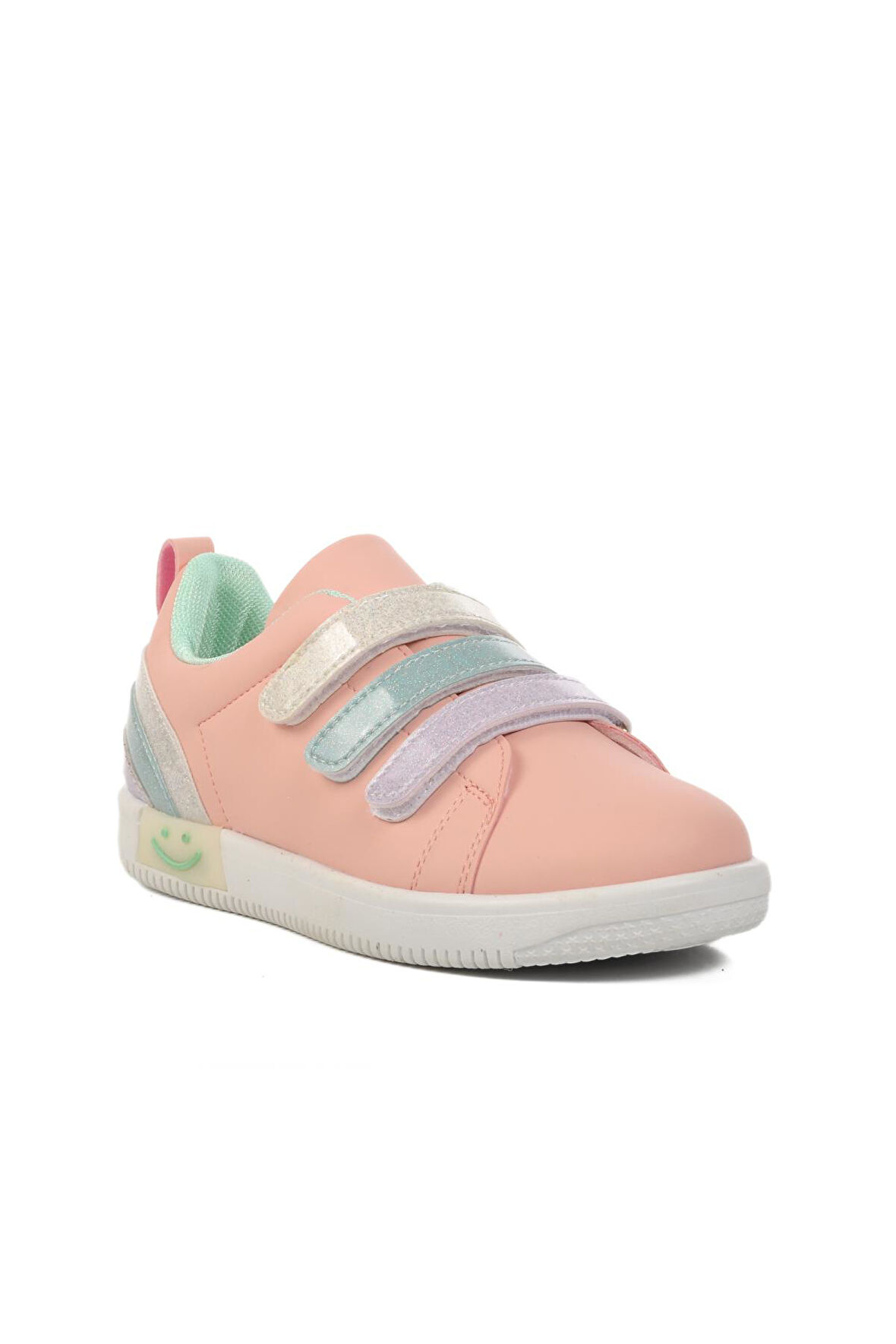 Walkway Pudra-Mint Unisex Cırtlı Çocuk Sneaker 6502-F