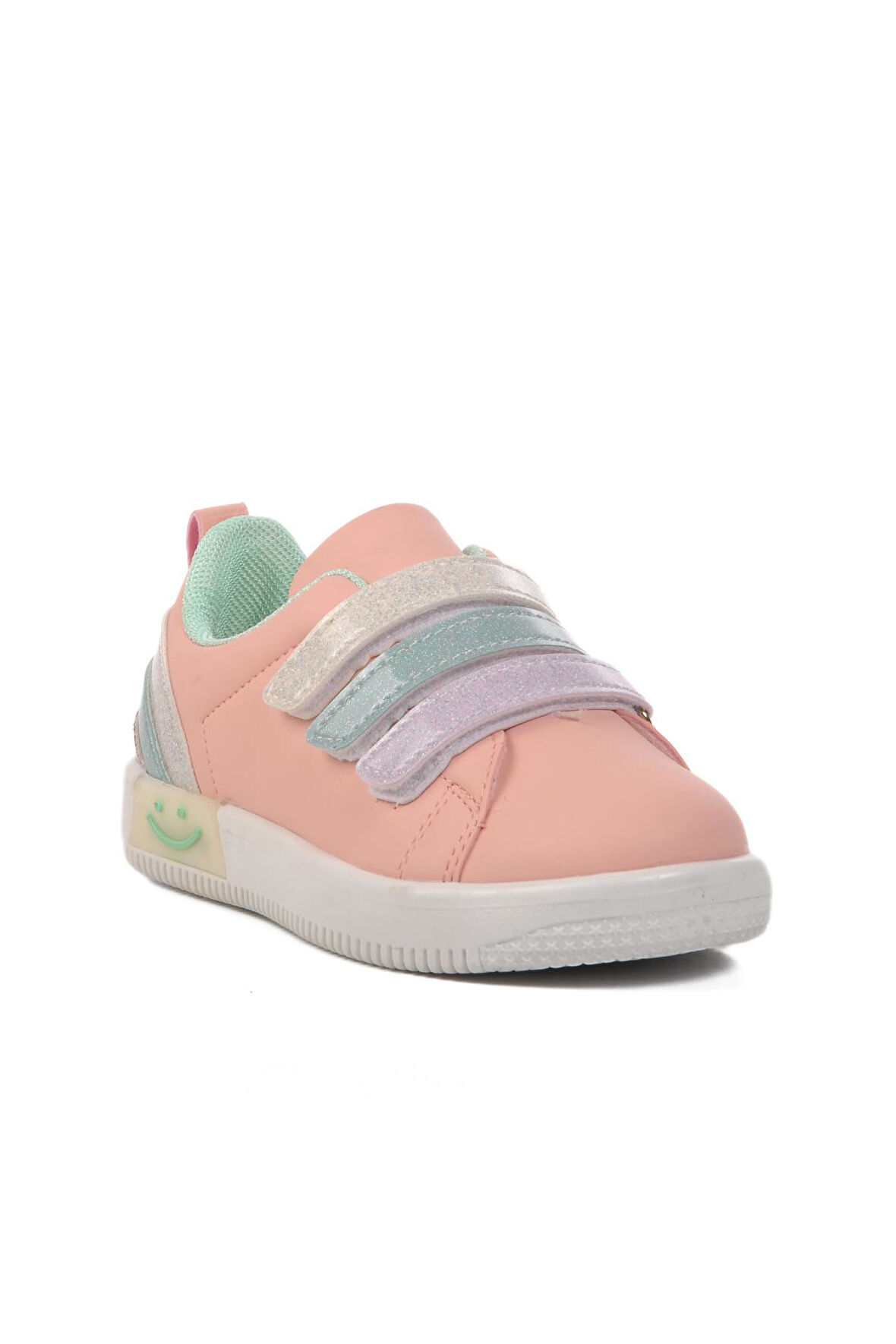 Walkway Pudra-Mint Unisex Cırtlı Çocuk Sneaker 6502-P