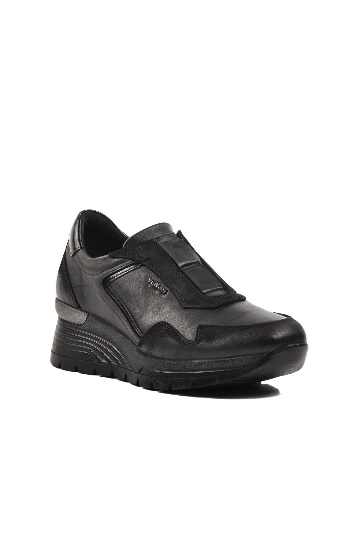 Venüs 2313042K Siyah Hakiki Deri Kadın Günlük Ayakkabı
