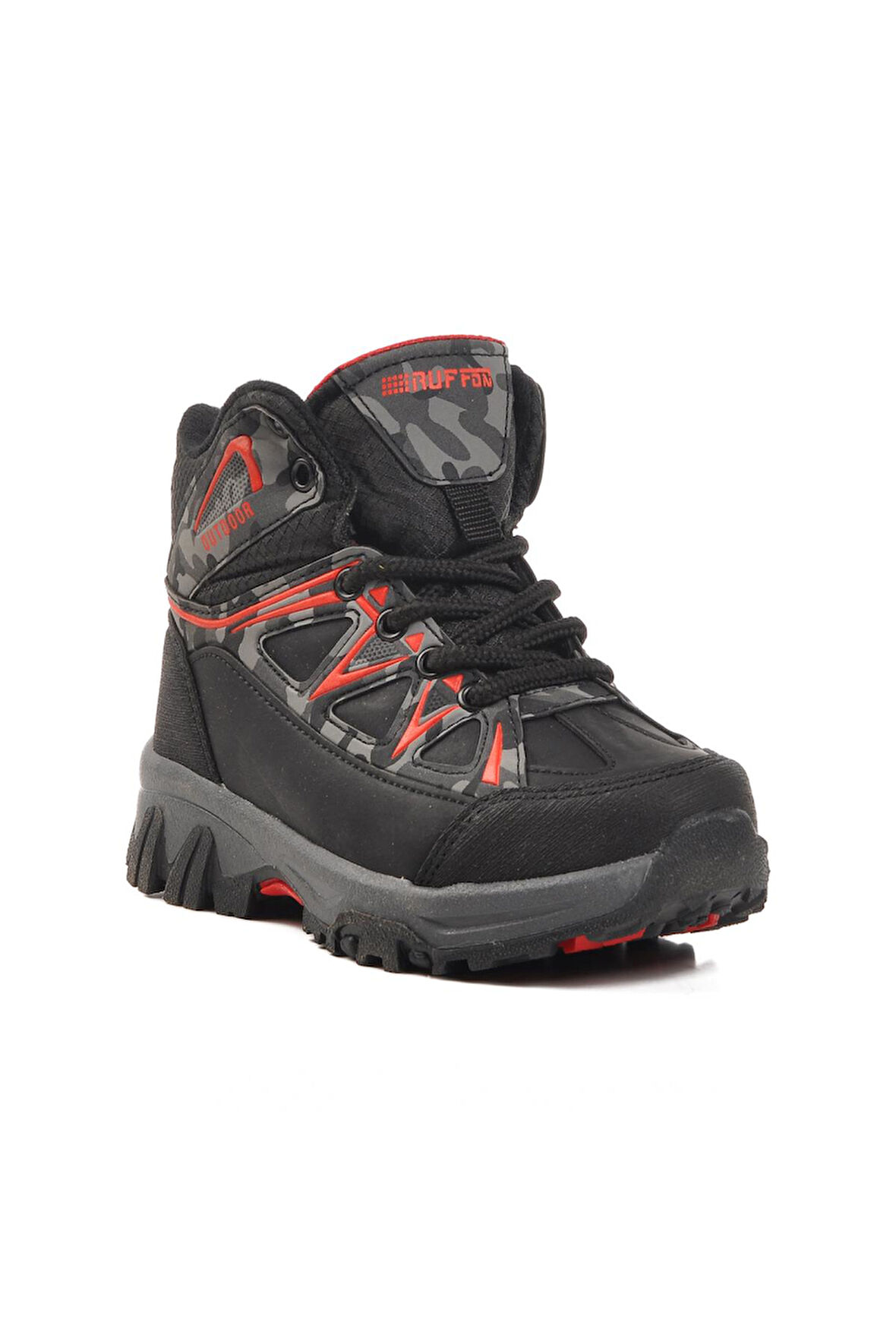 Siyah Kamuflaj Çocuk Outdoor Bot Ruffon 2301 P