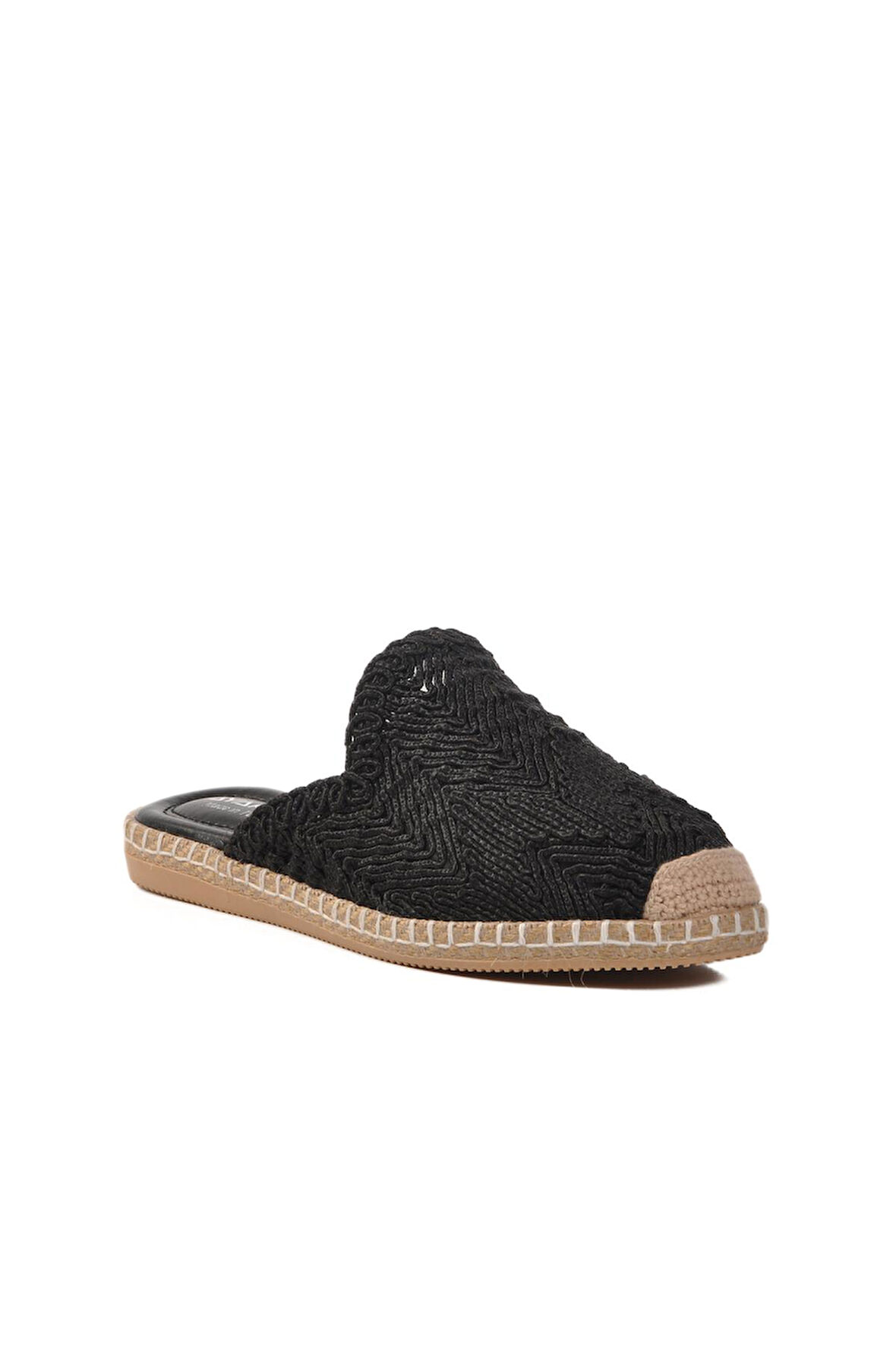 Ayakmod 542042 Z Siyah Tekstil Kadın Terlik