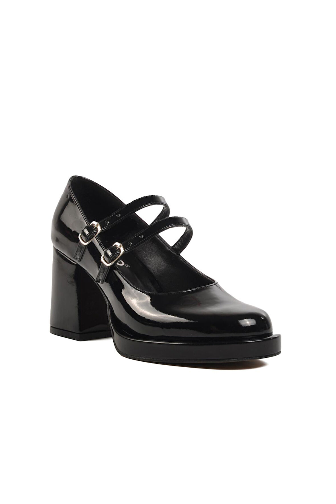 Ayakmod 336526 Z Siyah Rugan Kadın Topuklu Ayakkabı