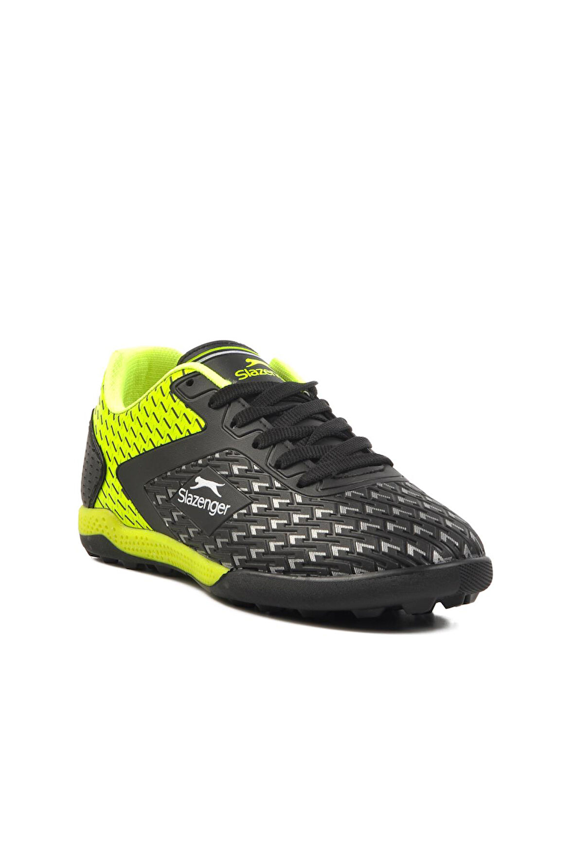 Slazenger Cycle G Halısaha Siyah-Yeşil  Çocuk Halı Saha Ayakkabısı
