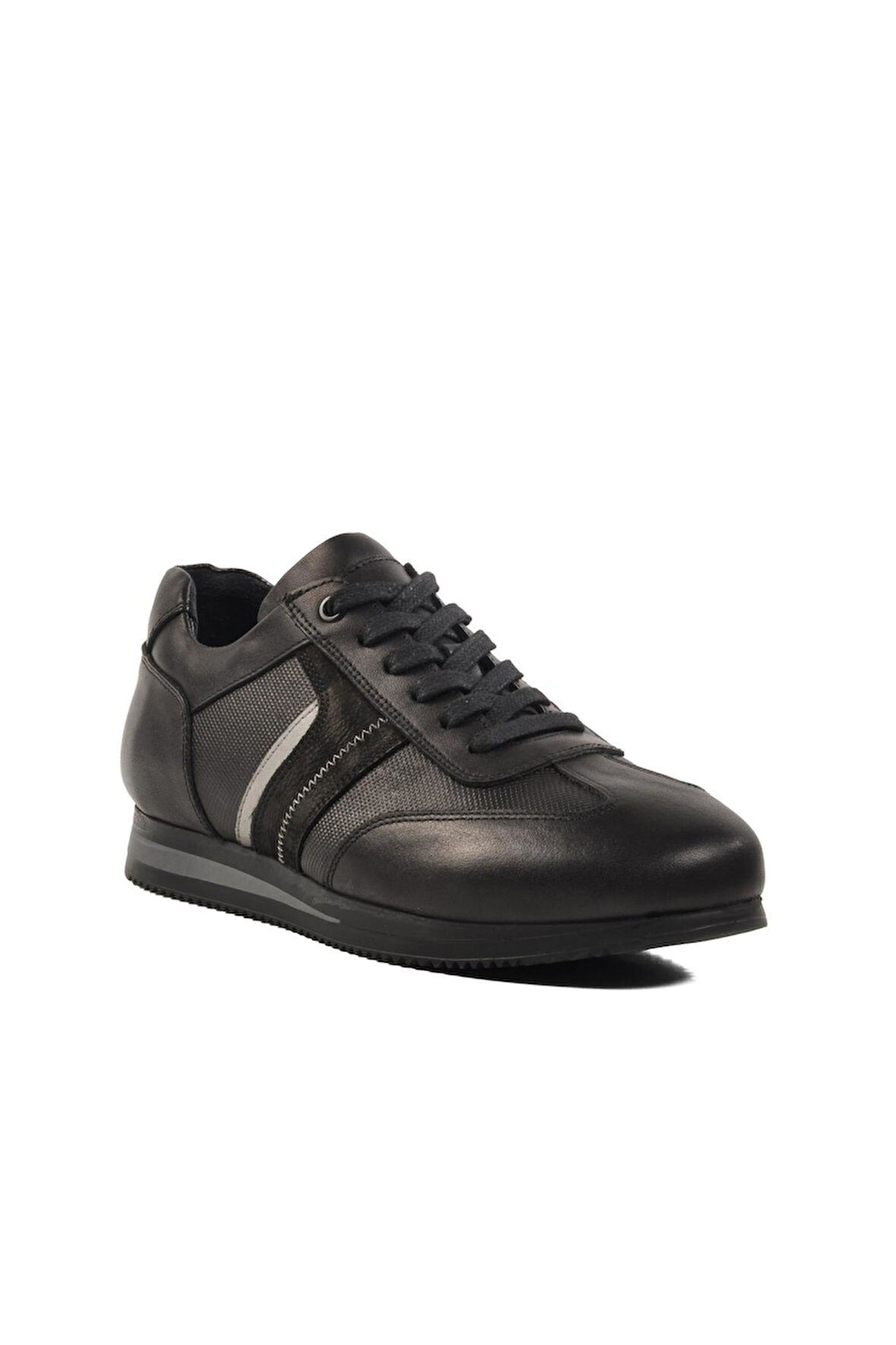 Ayakmod 5Y0693-7811 M Siyah Hakiki Deri Erkek Günlük Ayakkabı