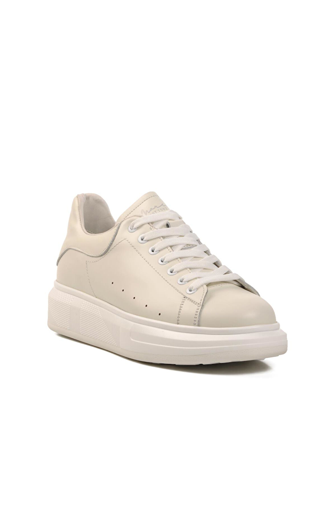Hakiki Deri Erkek Beyaz Sneaker Marcomen 152-21028 M 