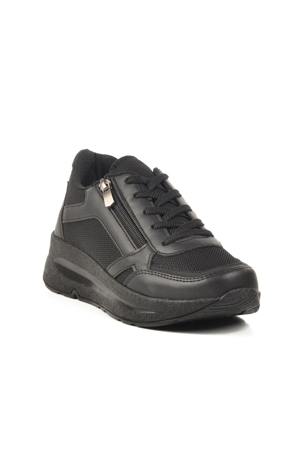 2420 G Unisex Hafif Esnek Siyah Sneaker