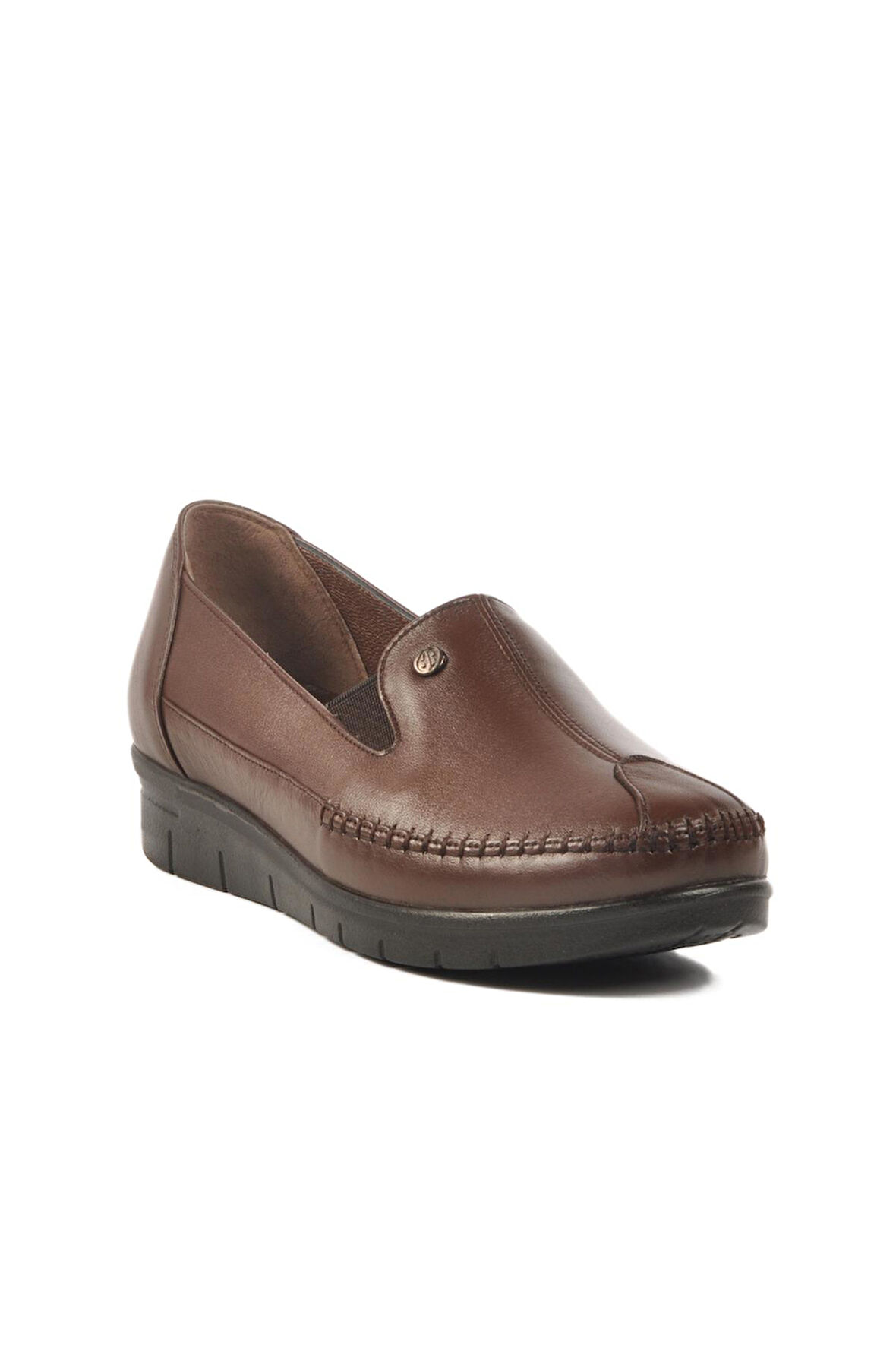 Kahve Hakiki Deri Kadın Günlük Ayakkabı 664 Z