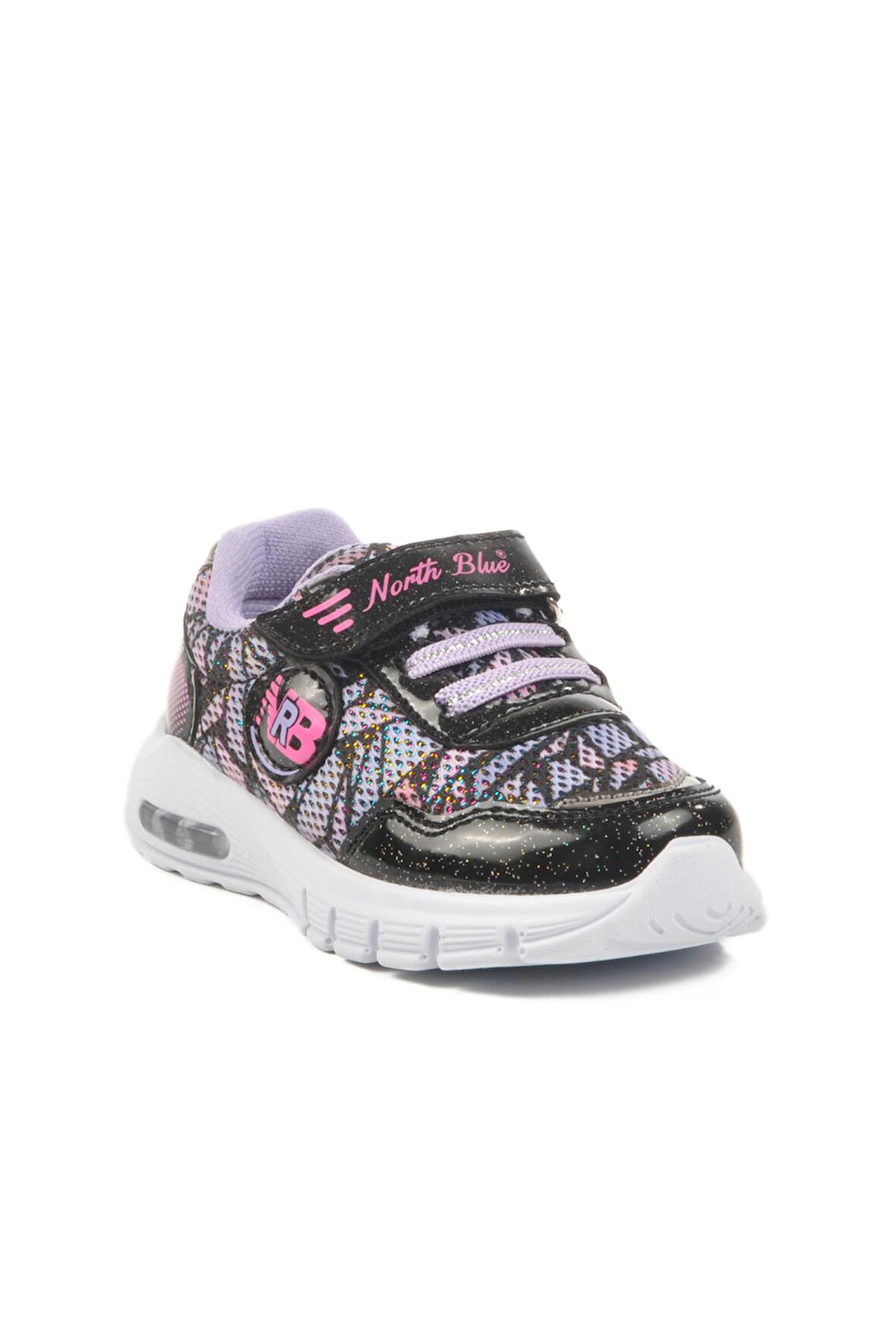 Siyah-Lila Kız Çocuk Spor Ayakkabı 336126 B