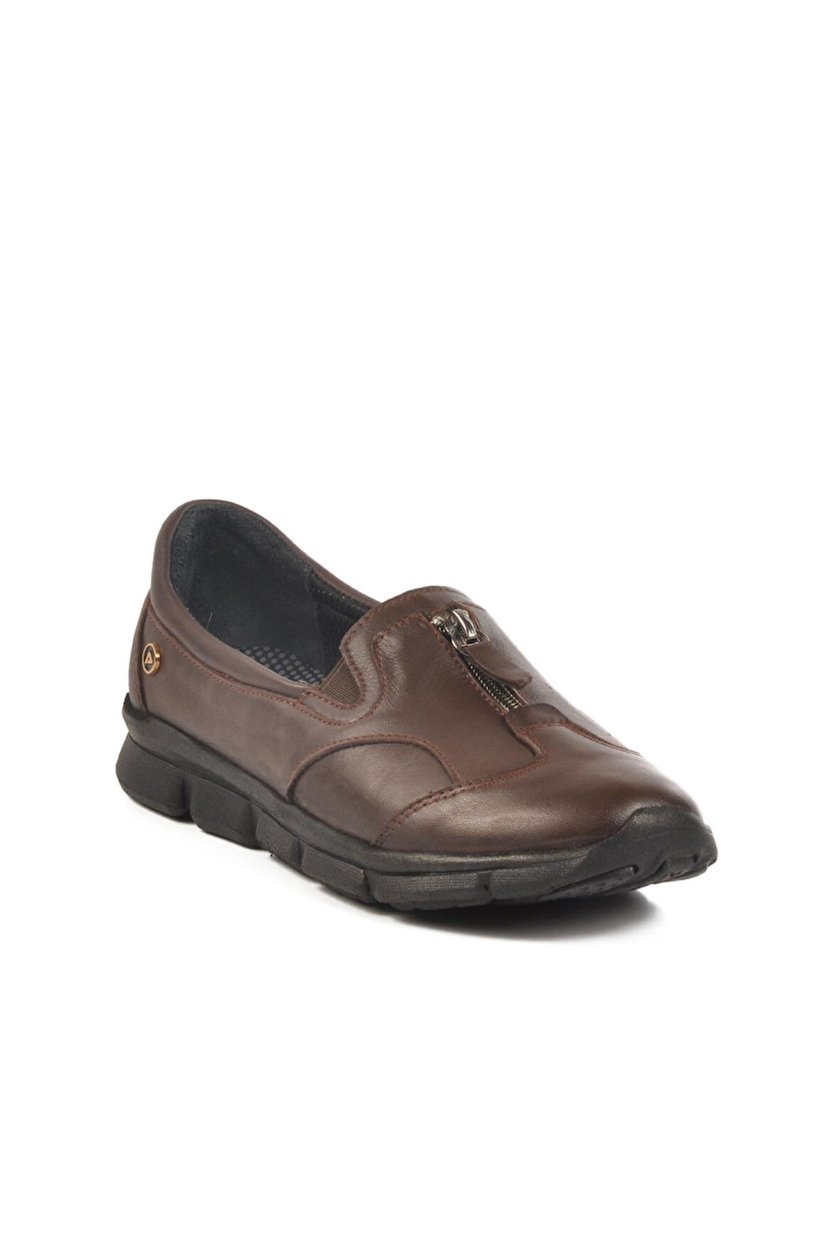 603 Z Ortopedik Anatomik Hakiki Deri Kadın Kavherengi Günlük Ayakkabı