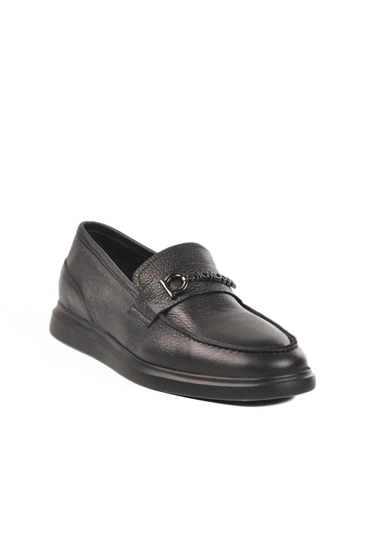 Marcomen 152-21139 M Siyah-Siyah Hakiki Deri Erkek Sneaker