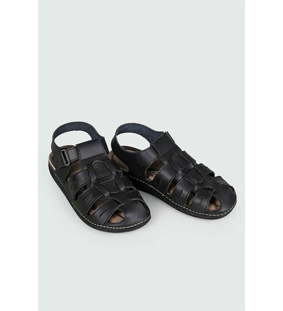 M0307 M Siyah Erkek Sandalet