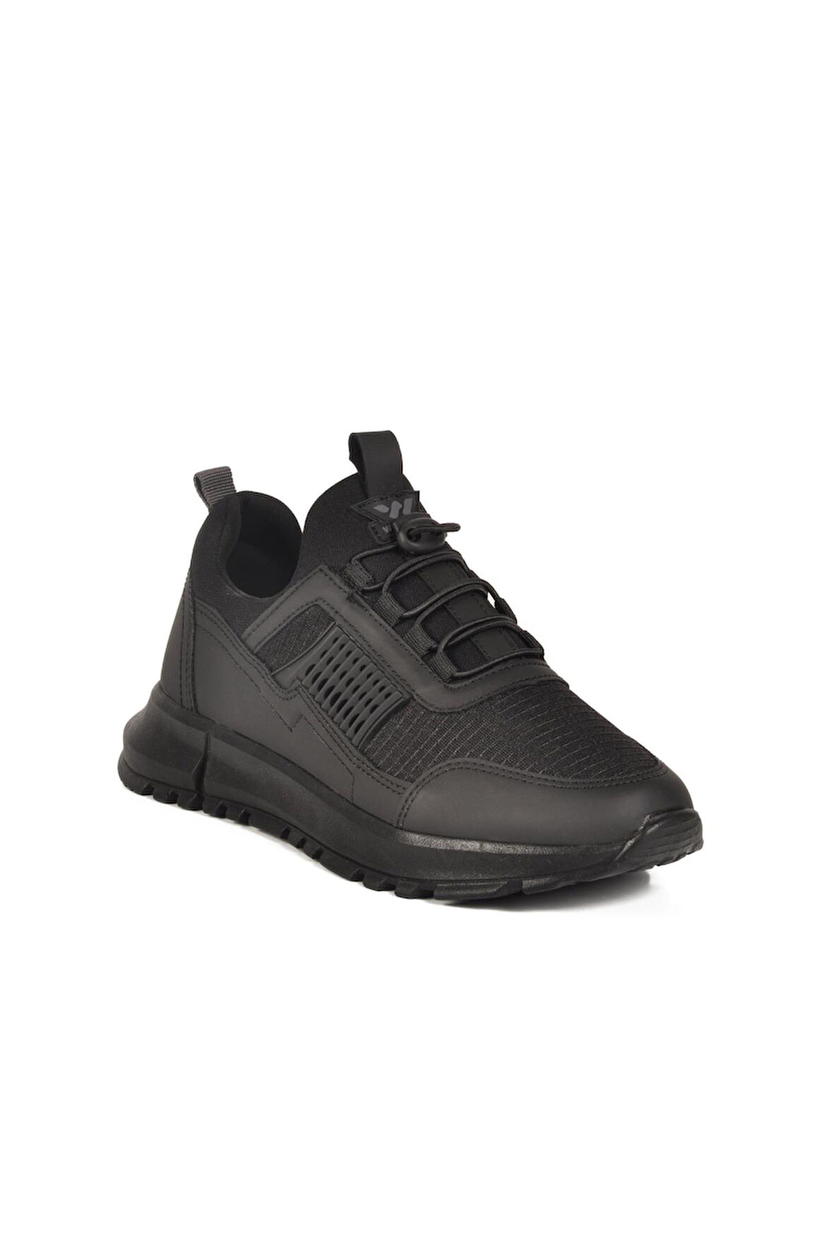 Nans 6006 G Siyah Fileli Kilit Bağcıklı Unisex Spor Ayakkabı