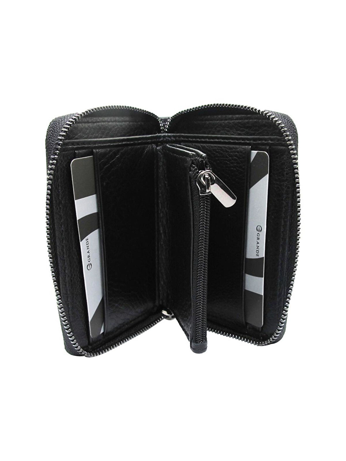 Grande 740 Cüzdan Siyah Hakiki Deri Erkek Kartlık