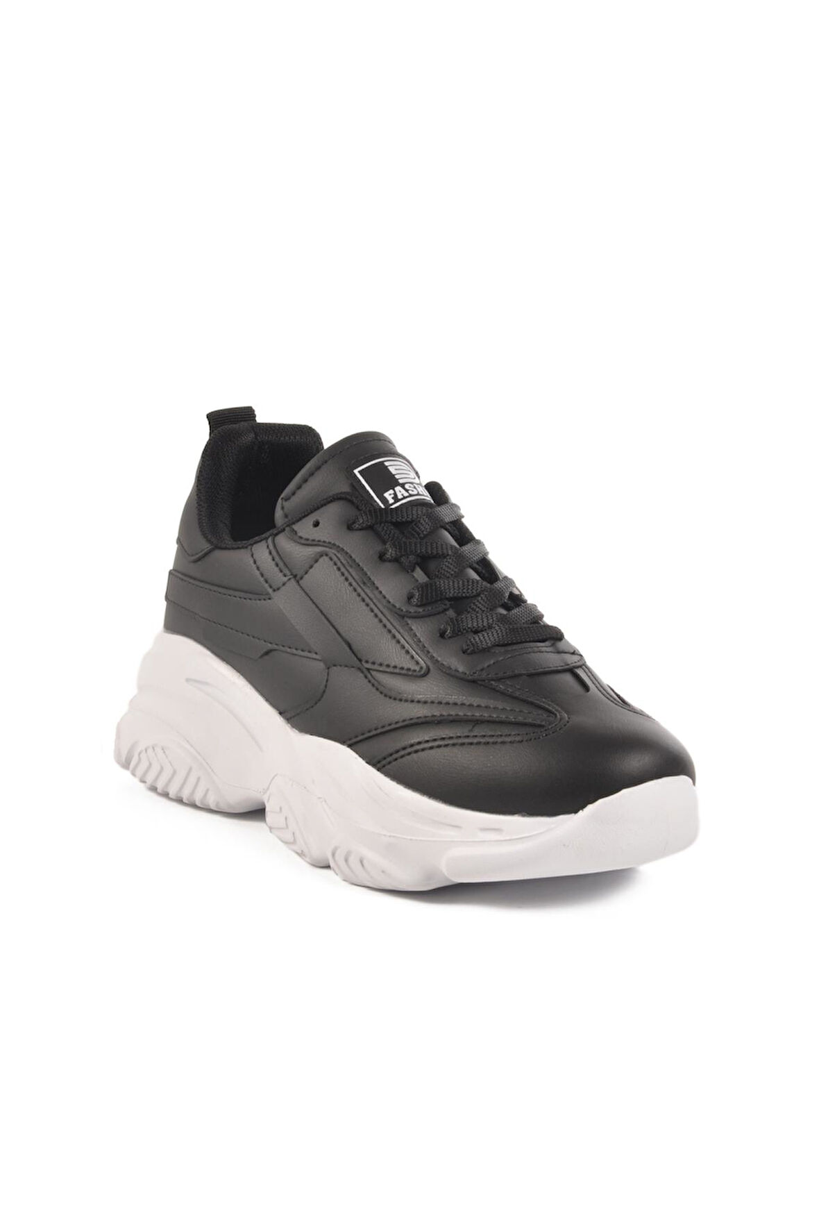 Walkway DRK171 G Siyah-Beyaz Unisex Hafif Esnek Mevsimlik Spor Ayakkabı