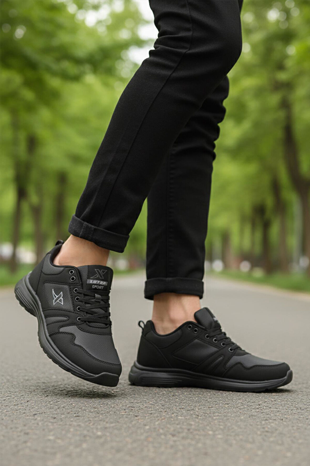 Siyah Erkek Spor Ayakkabı Xstep 020-Cilt M (Byk No)