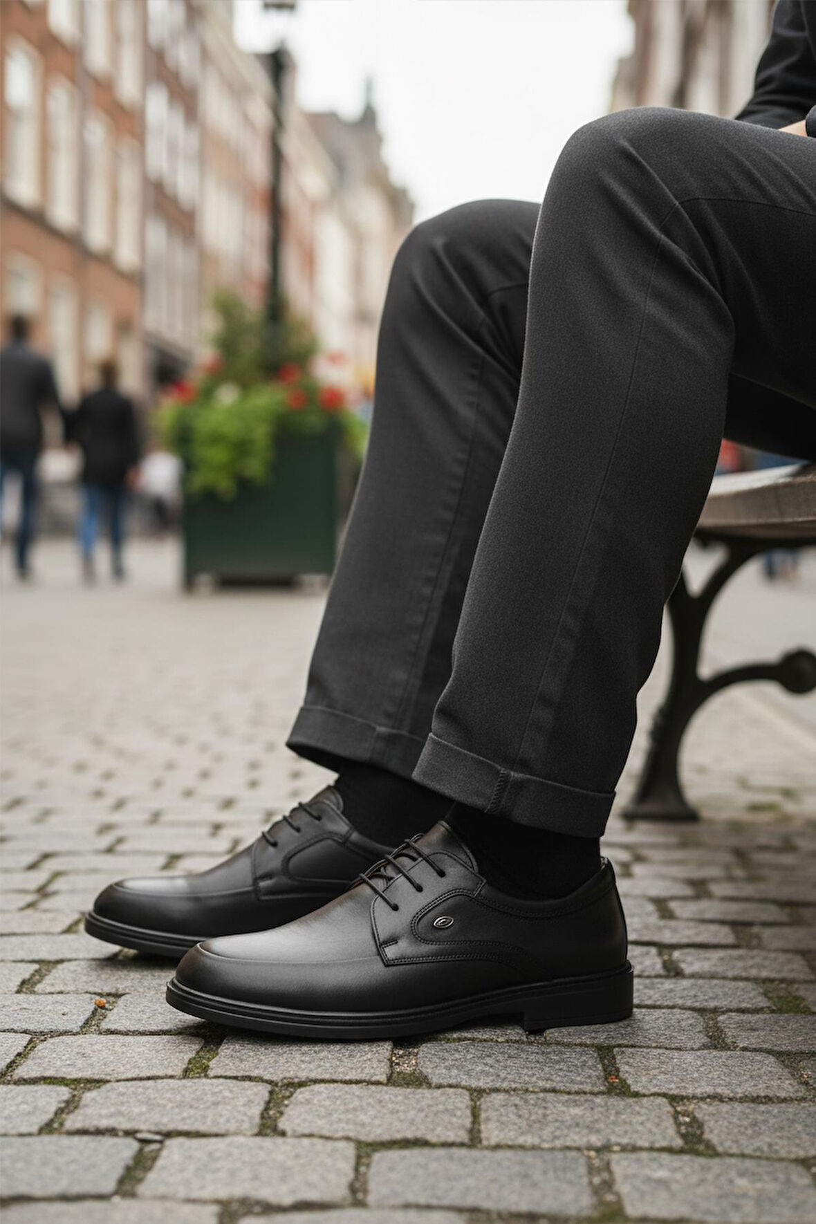 Ayakmod DSN 2037 M Siyah Hakiki Deri Erkek Günlük Ayakkabı