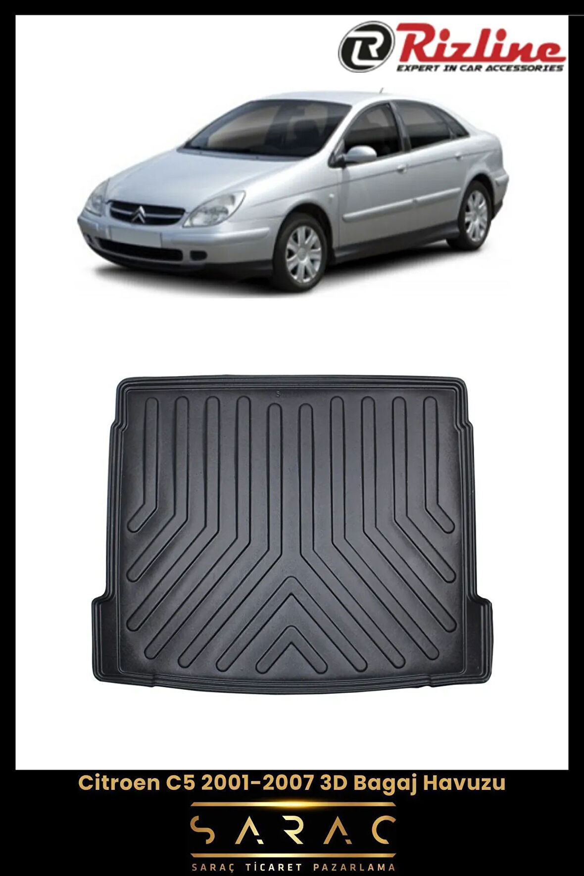Rizline Citroen C5 2001 Model 3D Bagaj Havuzu