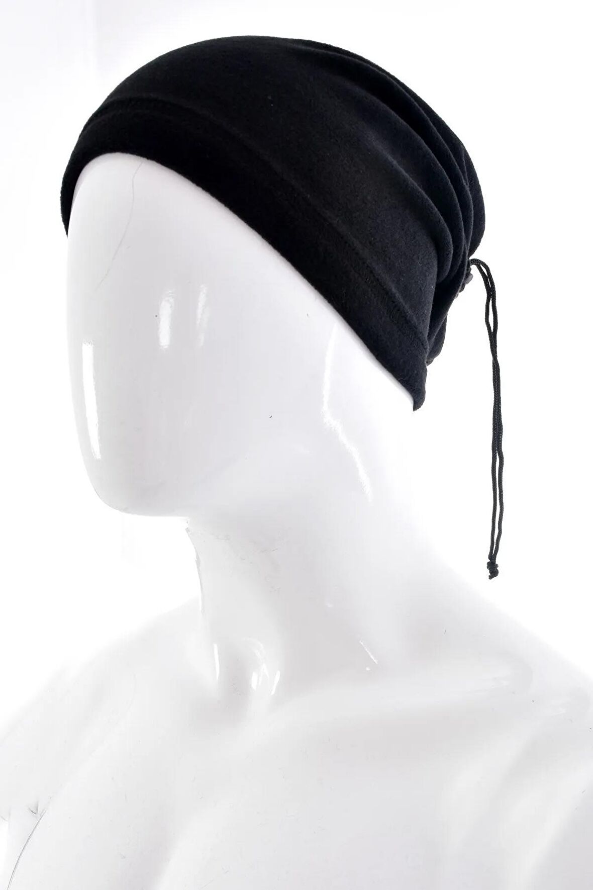 Unisex Siyah Çok Amaçlı Kışlık Polar Boyunluk Bere