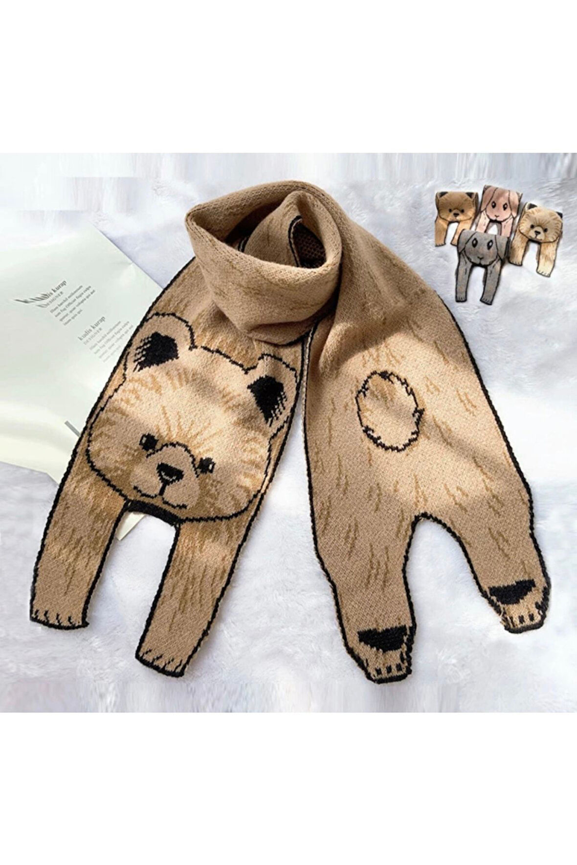 Petityu Yumuşacık Çocuk Şirin Ayıcık Atkı