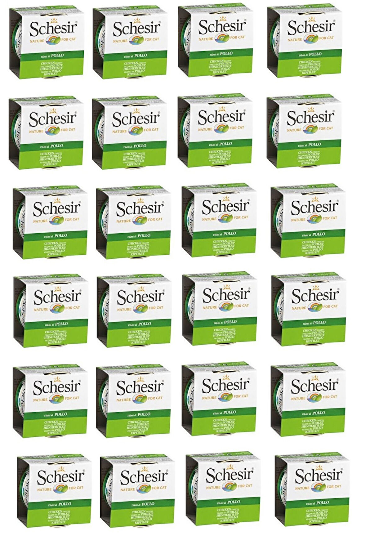 Schesir Tavuk Fileto Kedi Konservesi 85 Gr. X 24 Adet