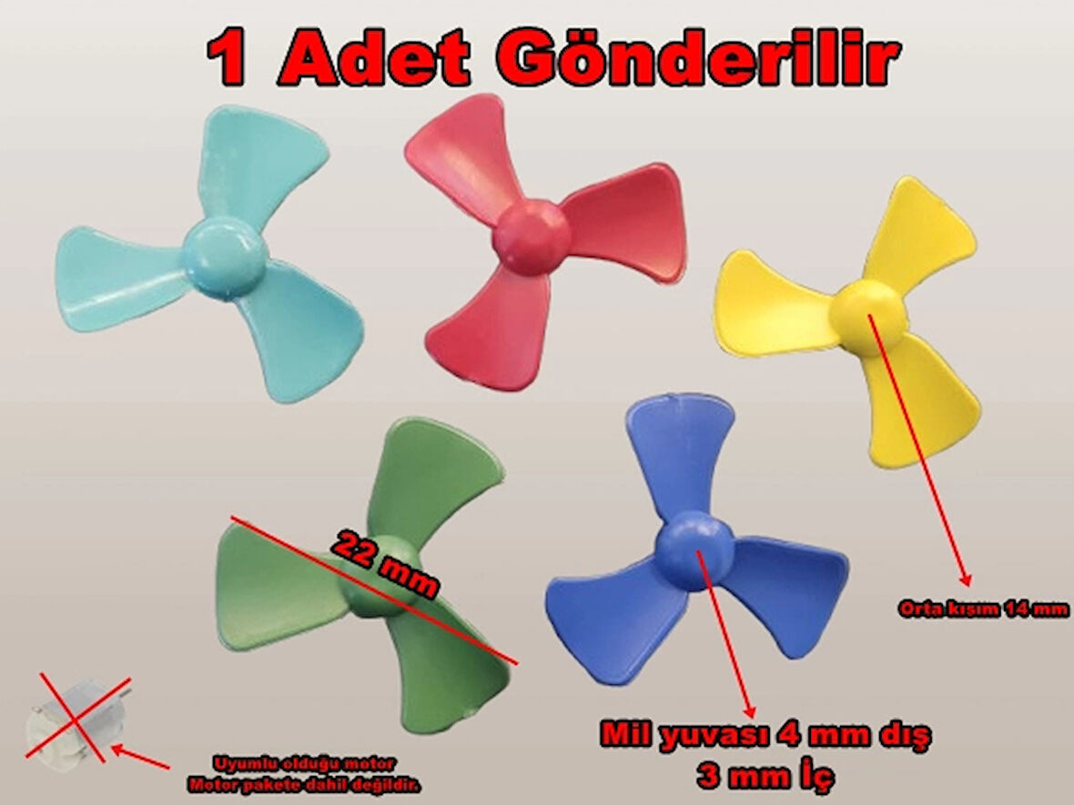 ENDER 3 Kanatlı Deney Motoru Pervanesi Plastik