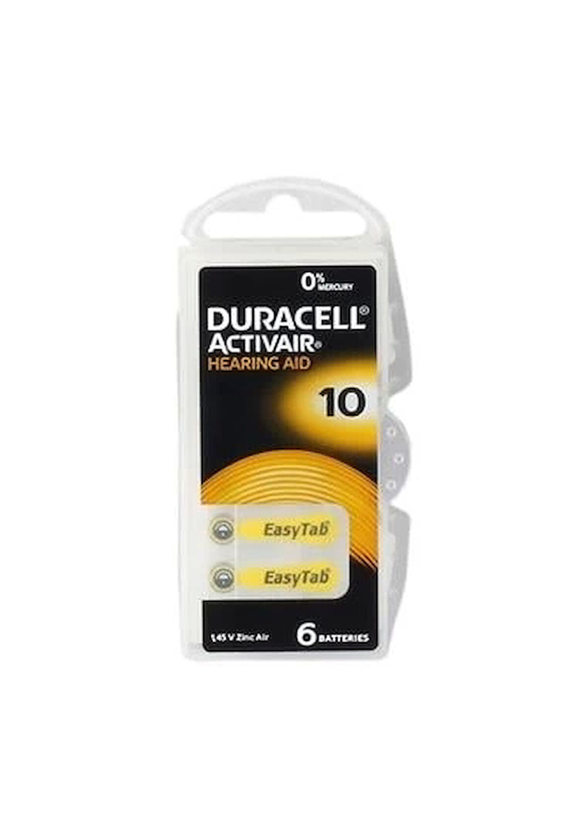 DURACELL KULAKLIK PİLİ 10 1,45V 6LI PAKET