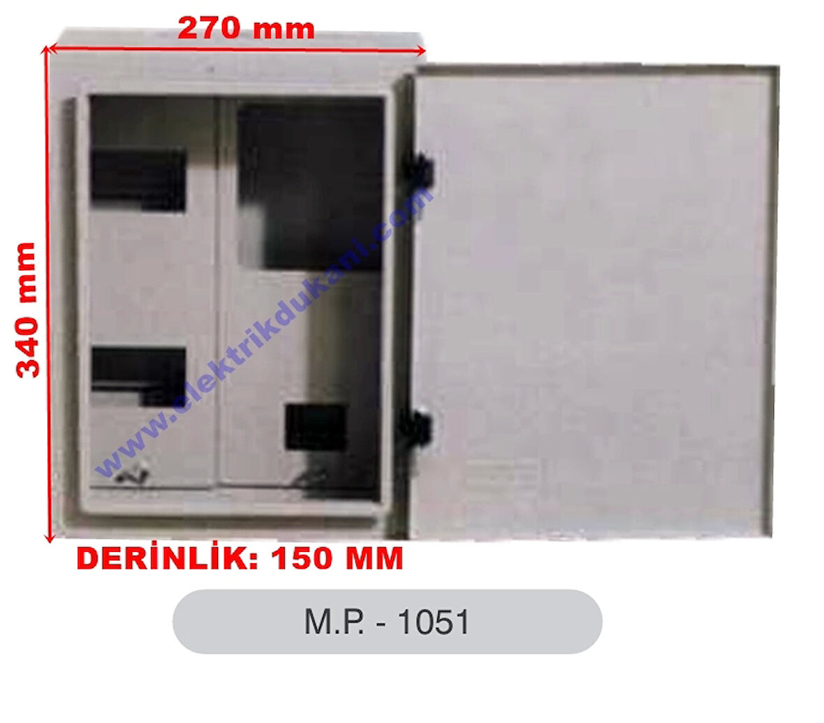 MERT 1051 S.Ü. 1 MONOFAZE SAYAÇLI OTOMATLI PANO 8W